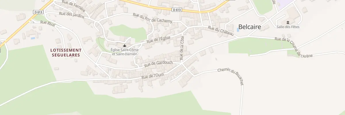 Plan du 4 Rue de Gardouch à Belcaire