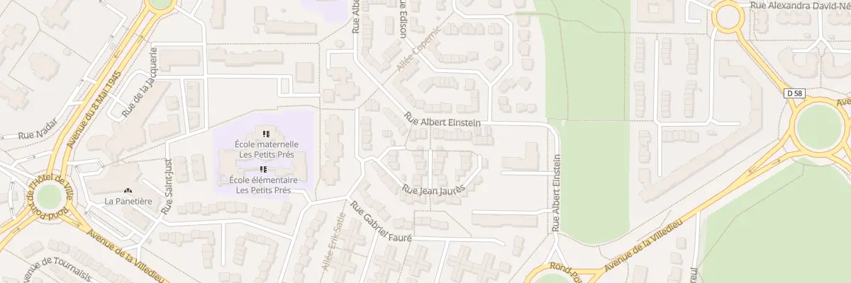 Plan du 7 All Martin Luther King à Élancourt