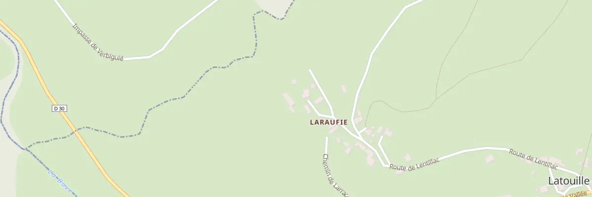 Plan du 5041 Laraufie à Latouille-Lentillac