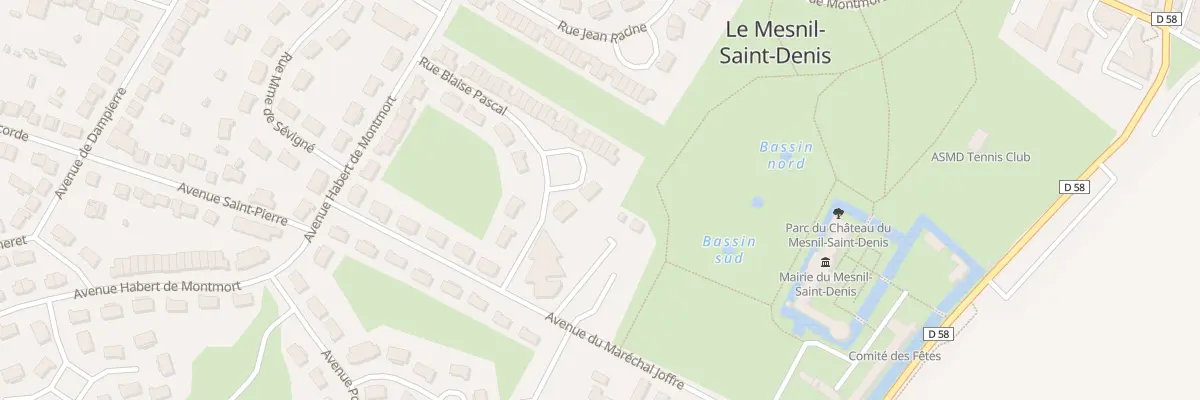 Plan du 6 Rue Blaise Pascal au Mesnil-Saint-Denis