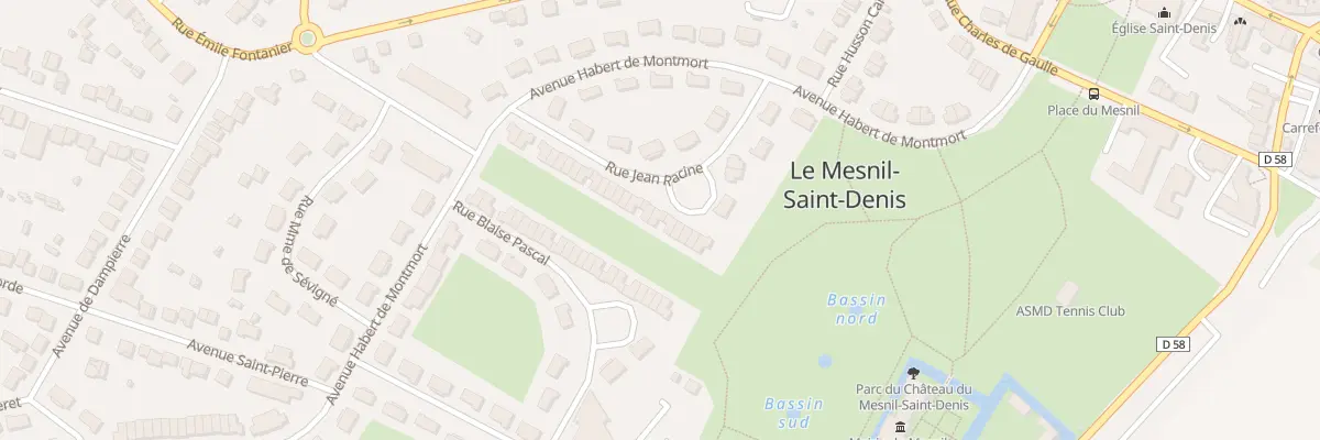 Plan du 21 Rue Jean Racine au Mesnil-Saint-Denis