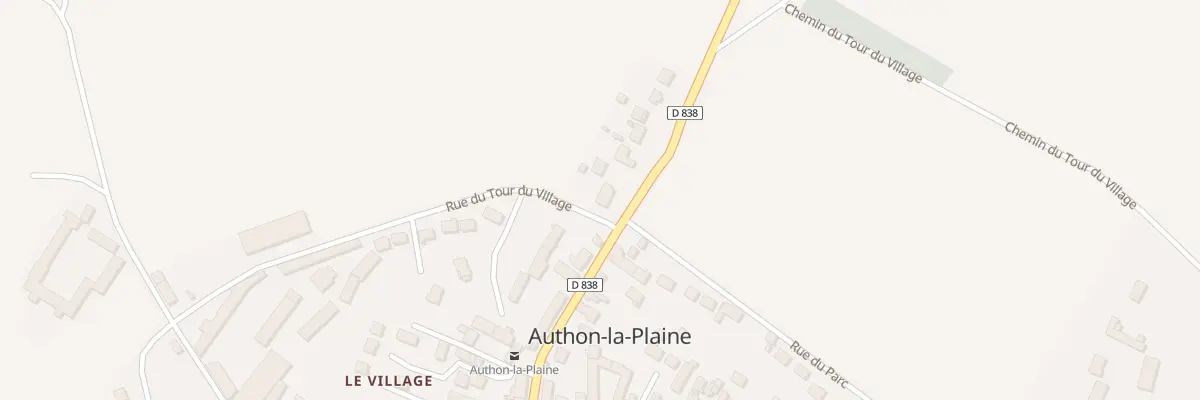 Plan du 25 Gr Gde Rue à Authon-la-Plaine
