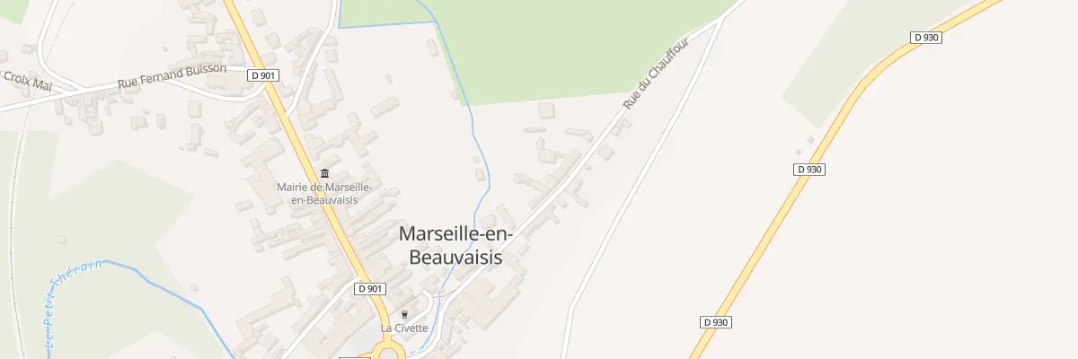 Plan du 6 Rue du Chauffour à Marseille-en-Beauvaisis