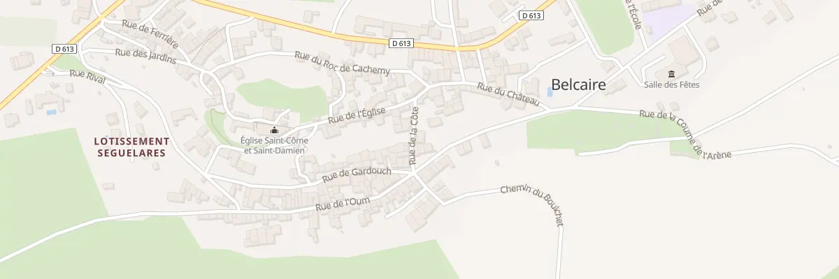Plan du 2 Rue de la Côte à Belcaire