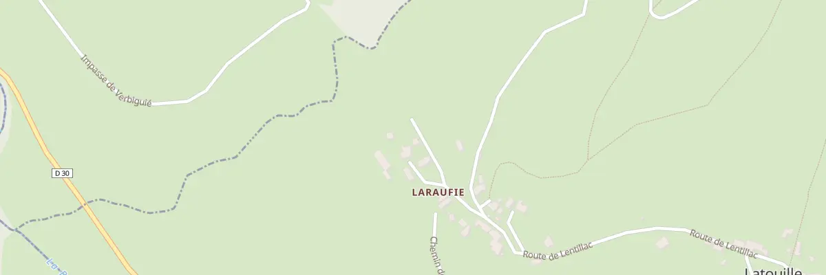 Plan du 5177F Laraufie à Latouille-Lentillac