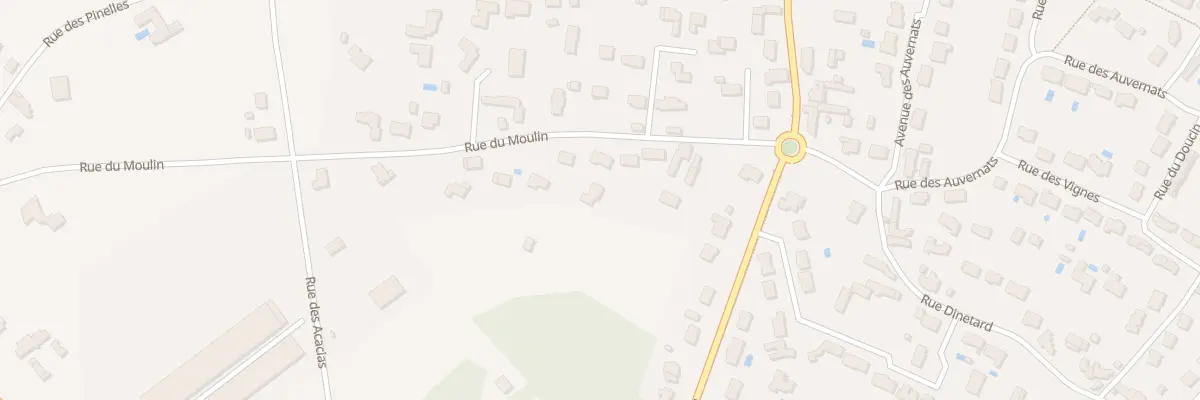Plan de la Rue du Moulin à Saint-Denis-en-Val