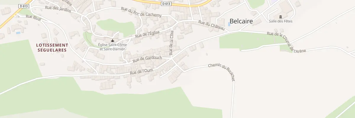 Plan du 21 Rue de la Promenade à Belcaire