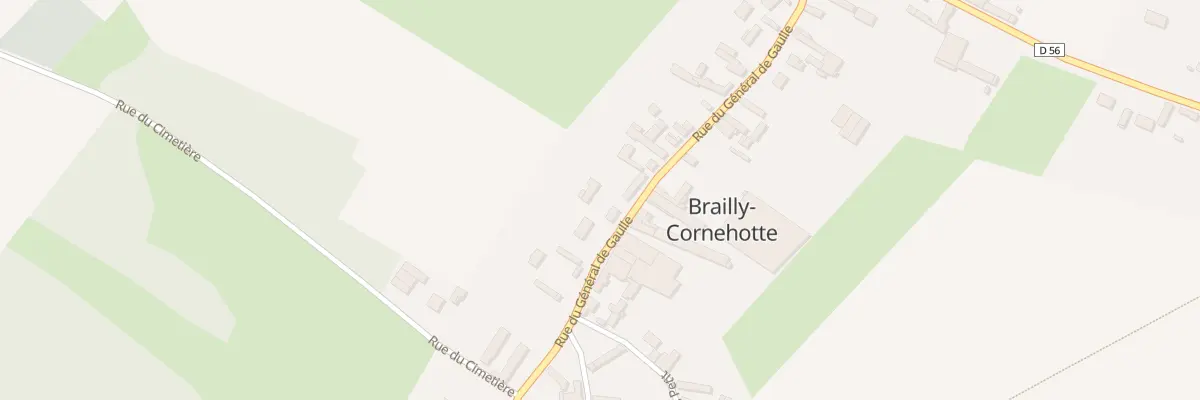 Plan du 20 Rue du Général de Gaulle à Brailly-Cornehotte
