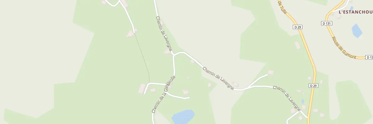 Plan du 5185 A Lavergne à La Roche-Canillac