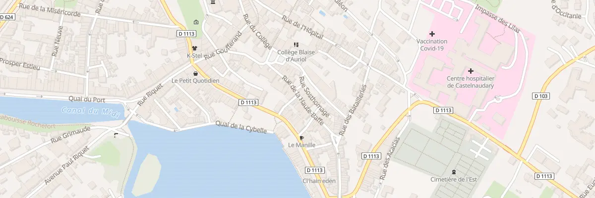 Plan du 37 Rue de la Baffe à Castelnaudary