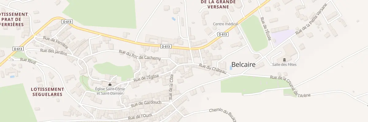 Plan du 6 Rue du Soula à Belcaire