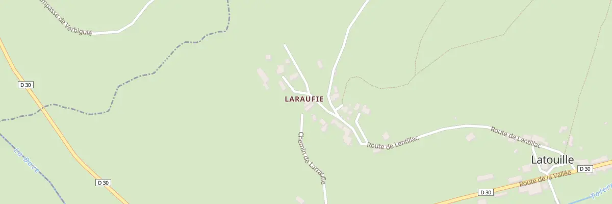 Plan du 5039 Laraufie à Latouille-Lentillac