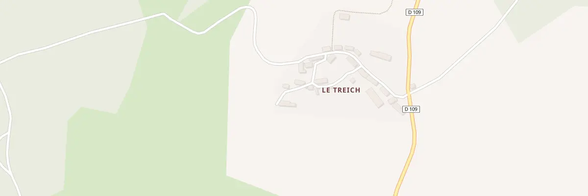 Plan du 10 Treich à Tarnac