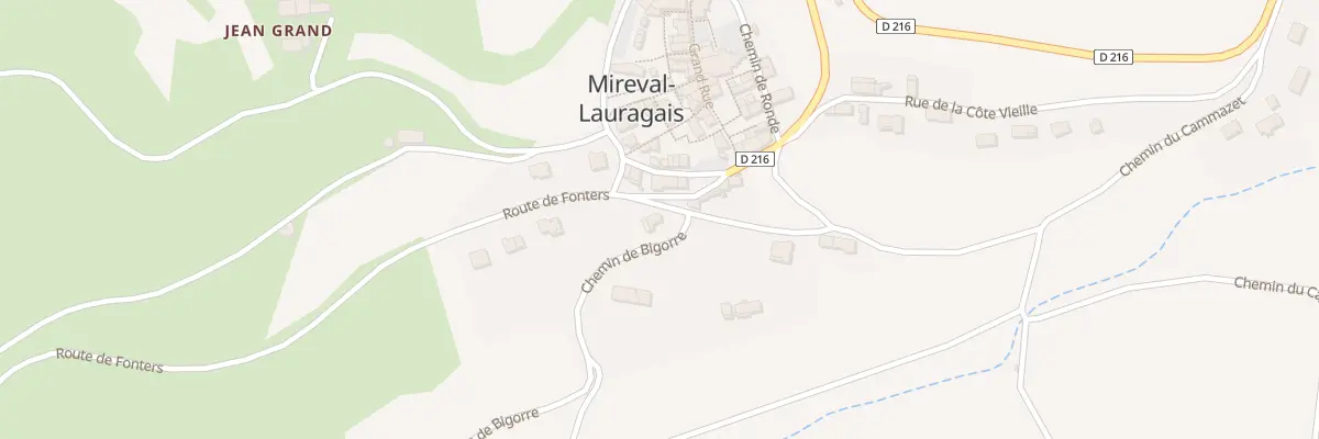 Plan du 2 Rue de la Miquelle à Mireval-Lauragais