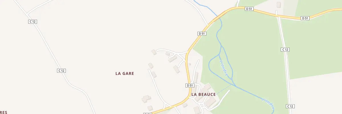 Plan de La Beauce à Nohant-Vic