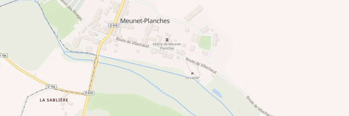 Plan du 12 Rte de Villechaud à Meunet-Planches