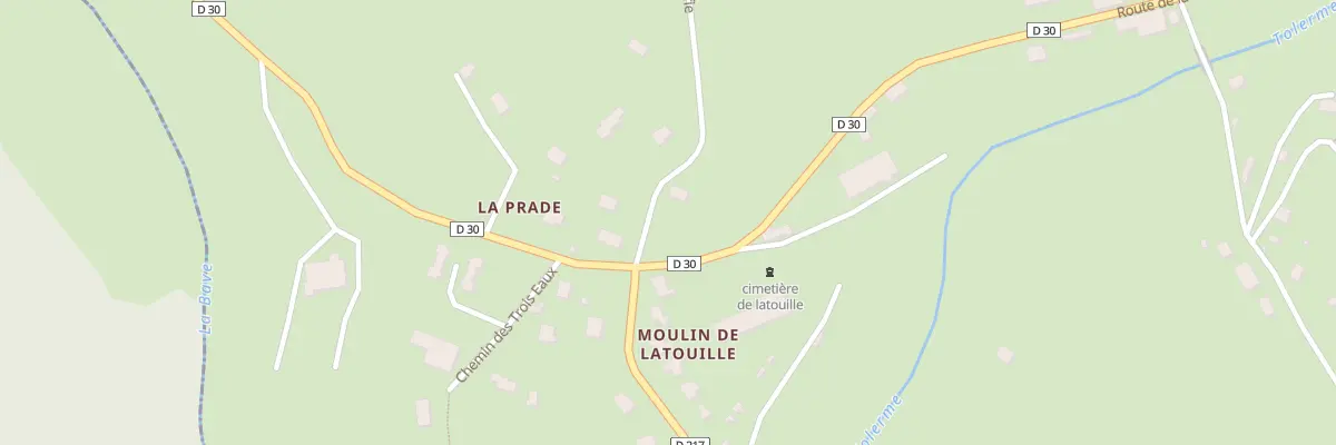Plan du 6397F La Prade à Latouille-Lentillac