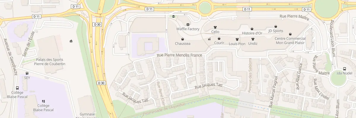 Plan du 481 Rue Pierre Mendès France à Plaisir