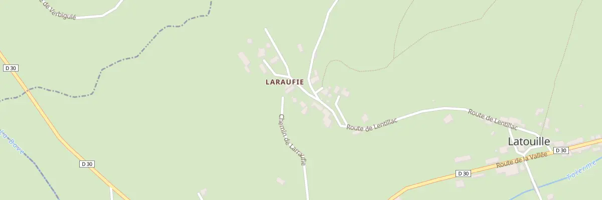 Plan du 5038 Laraufie à Latouille-Lentillac