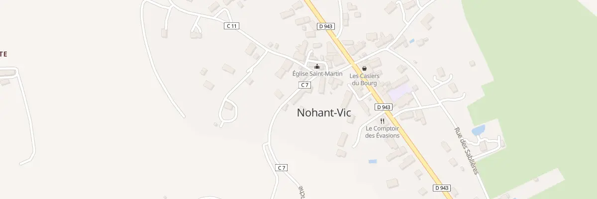 Plan du 3 Rte de la Planche à Nohant-Vic