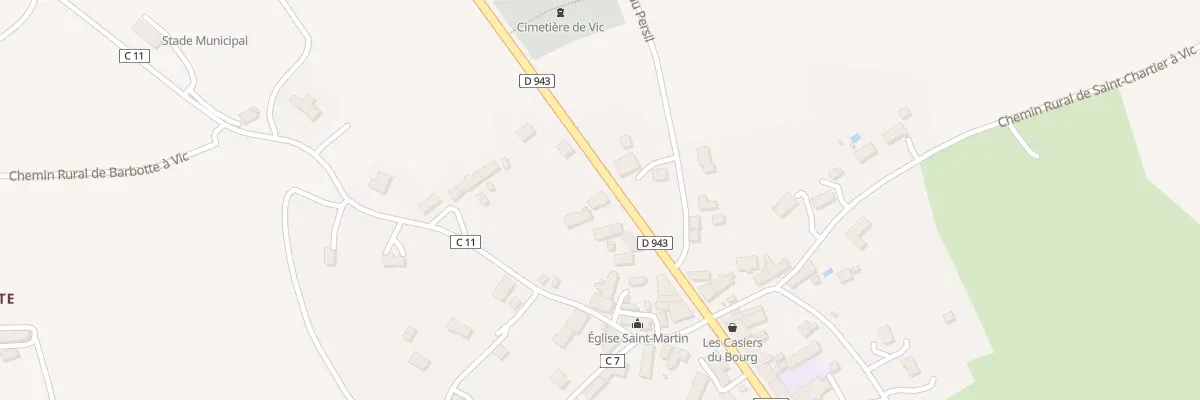 Plan du 5016 Vicq à Nohant-Vic