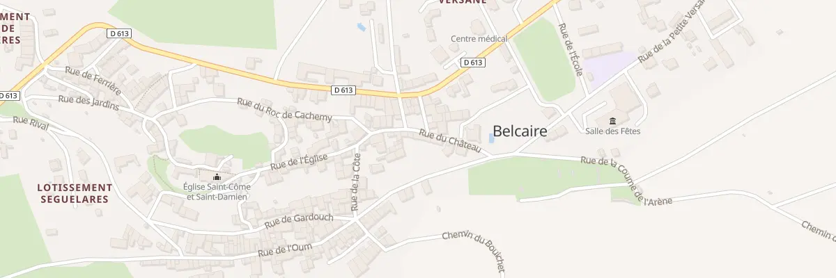 Plan du 11 Rue du Château à Belcaire