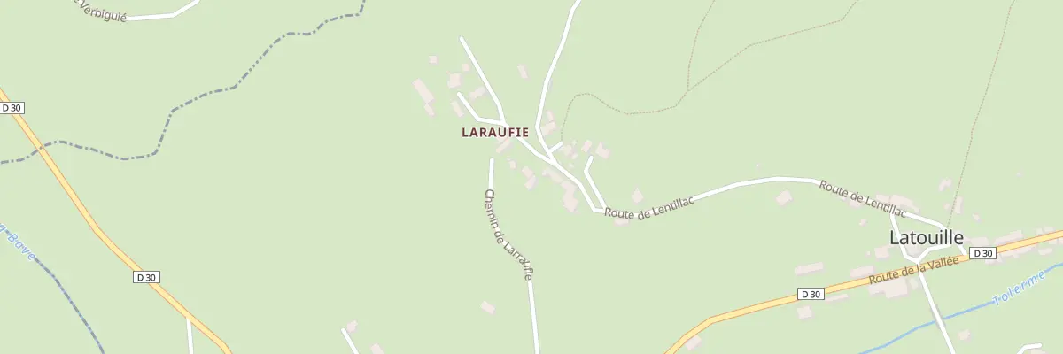 Plan du 5037 Laraufie à Latouille-Lentillac