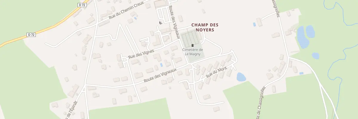 Plan du 2 Rte des Vigneaux au Magny