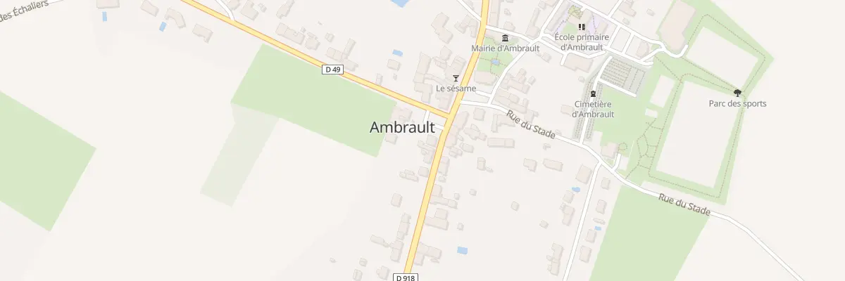 Plan du 2 Rte de la Châtre à Ambrault