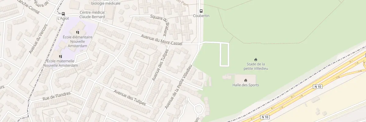 Plan du 31 Av de la Petite Villedieu à Élancourt