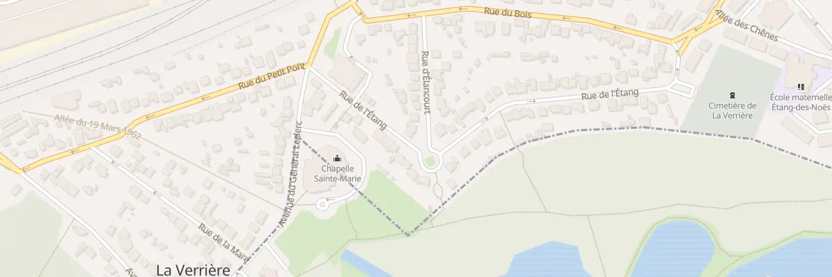 Plan du 11 Rue de l’Etang à La Verrière