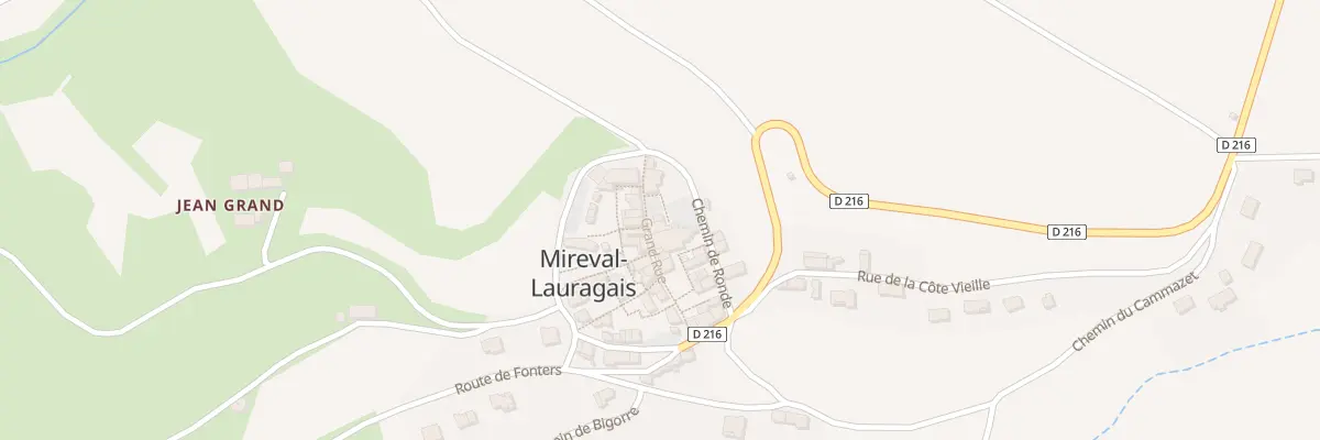 Plan du 203 Le Village à Mireval-Lauragais