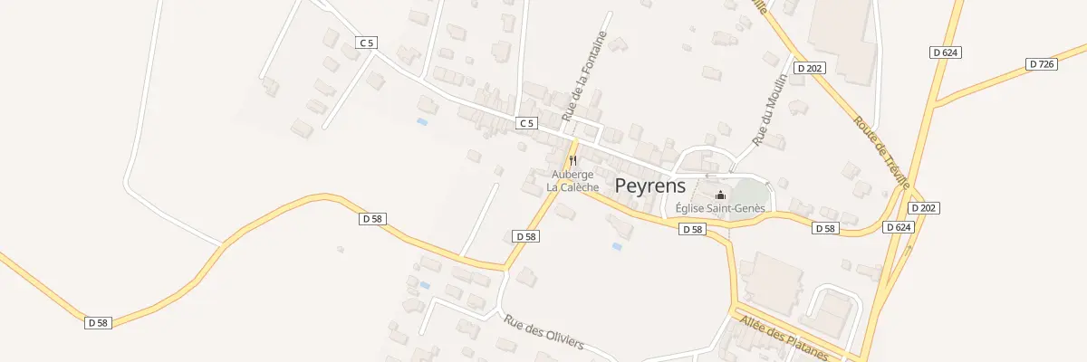 Plan du 8 Rue de la Croix à Peyrens