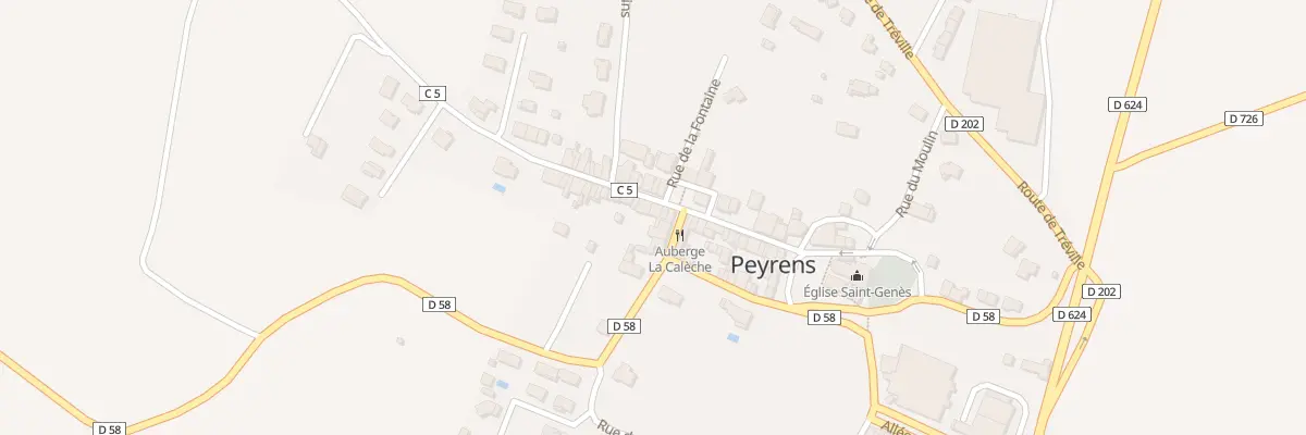 Plan du 25 Gr Grand Rue à Peyrens