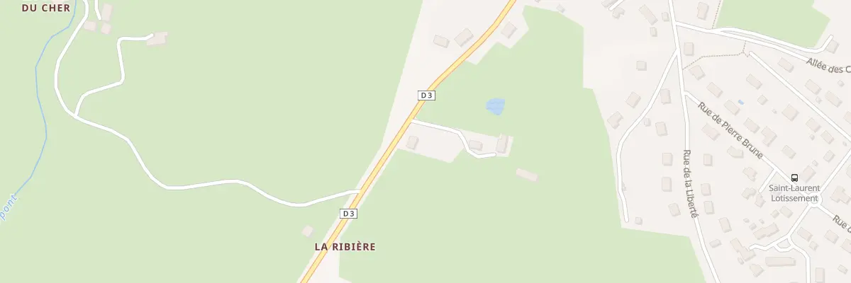 Plan du 3 La Ribiere à Saint-Laurent
