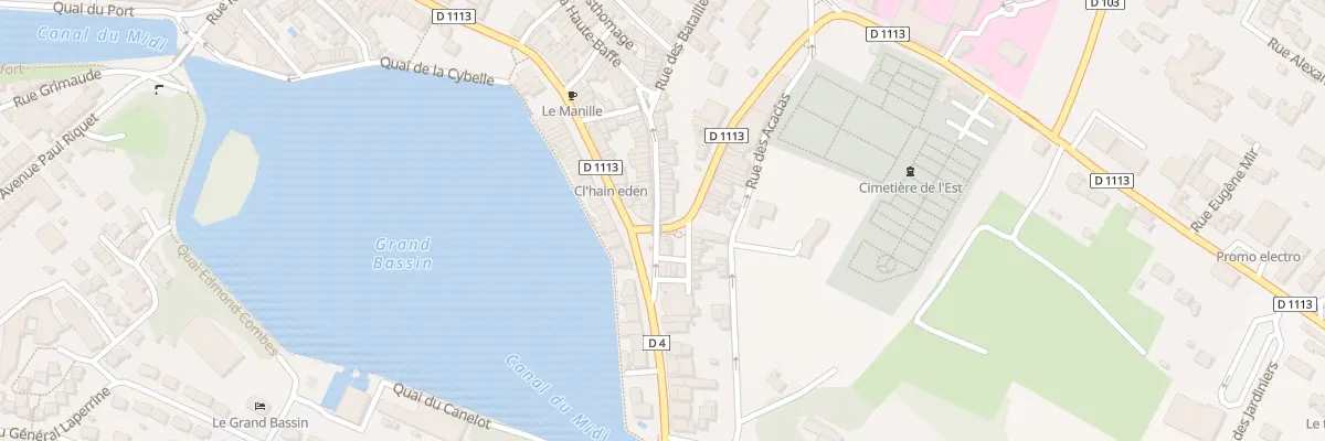 Plan du 1 Av Monseigneur de Langle à Castelnaudary