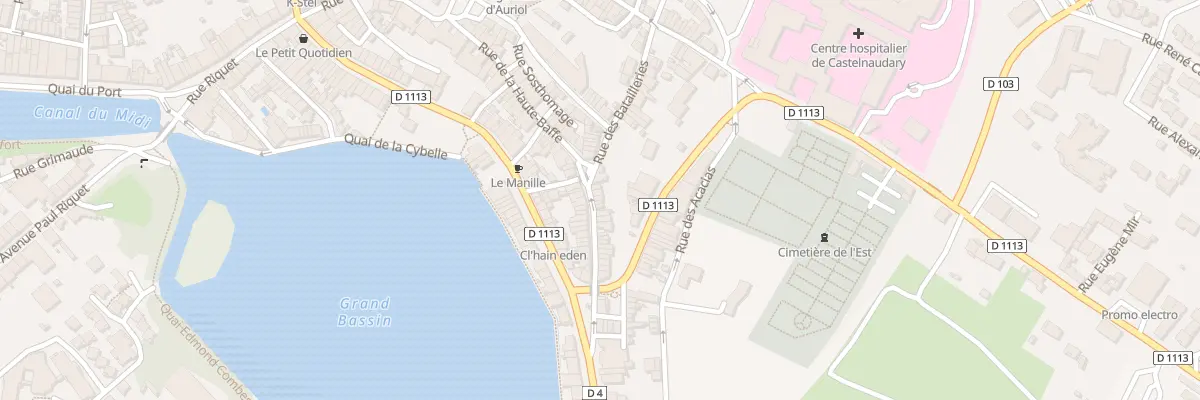 Plan du 34 Rue Haute Baffe à Castelnaudary