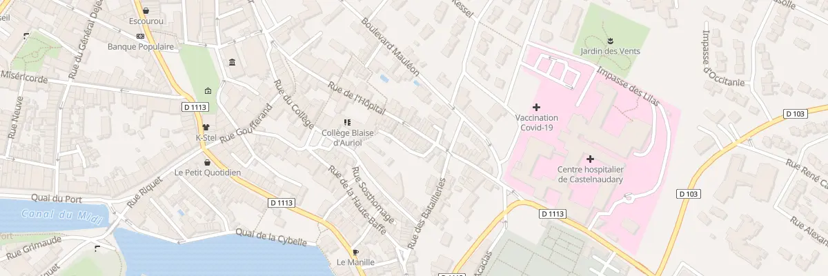 Plan du 21 Rue de l’Hôpital à Castelnaudary