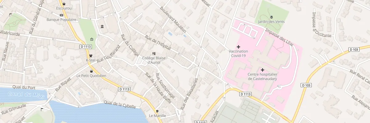Plan du 19 Rue de l’Hôpital à Castelnaudary