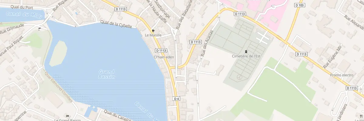 Plan du 6 Rue Haute Baffe à Castelnaudary