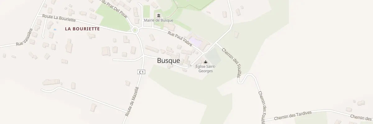 Plan du 17 Rue le Bourg à Busque