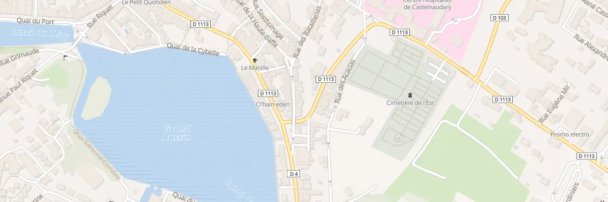 Plan du 12 Rue Haute Baffe à Castelnaudary