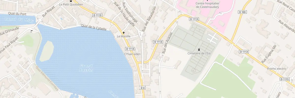 Plan du 18 Rue Haute Baffe à Castelnaudary