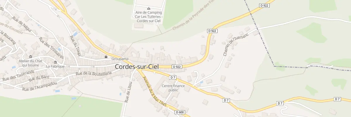 Plan du 16 Av du 11 Novembre 1918 à Cordes-sur-Ciel