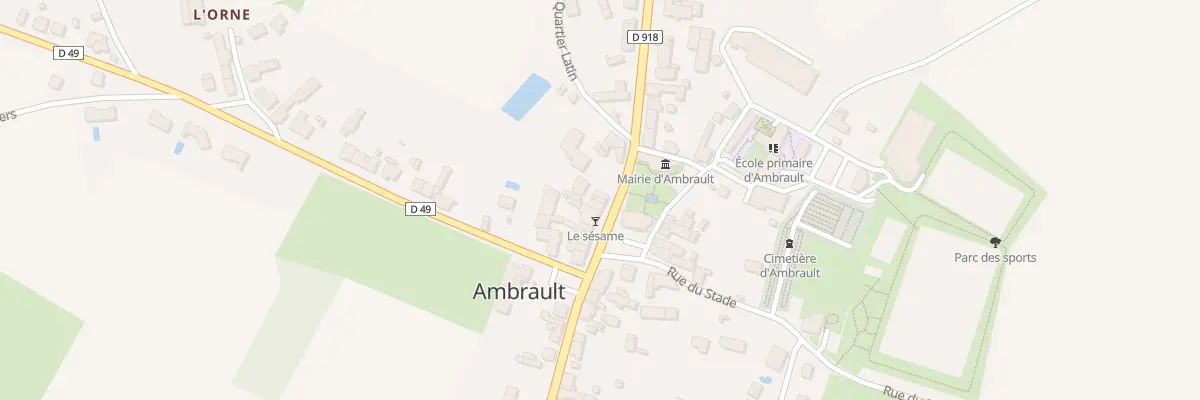 Plan du 7 Pl de l’Eglise à Ambrault