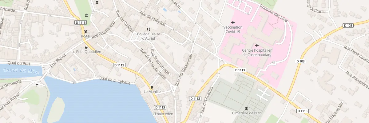 Plan du 21B Rue des Batailleries à Castelnaudary