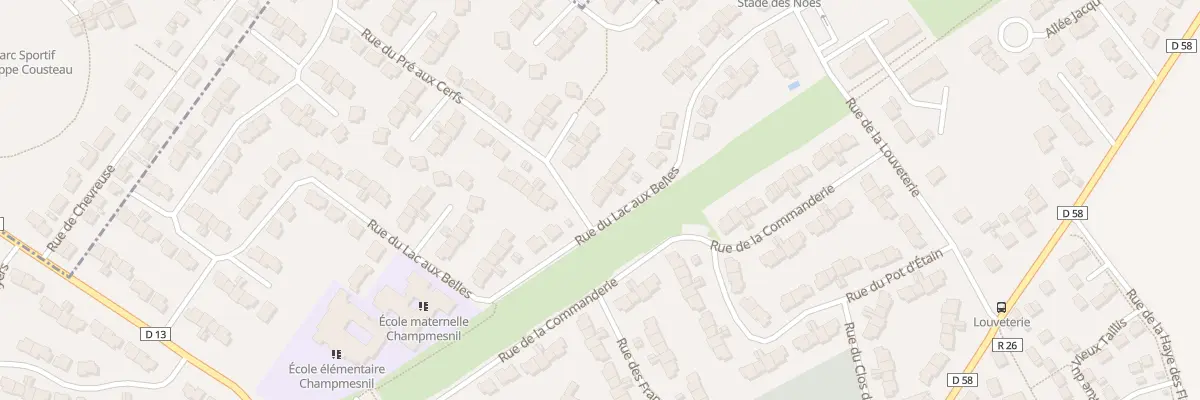 Plan du 34 Rue du Lac aux Belles au Mesnil-Saint-Denis
