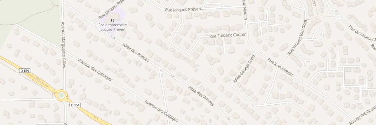 Plan du 21 Rue Frederic Chopin à Verneuil-sur-Seine