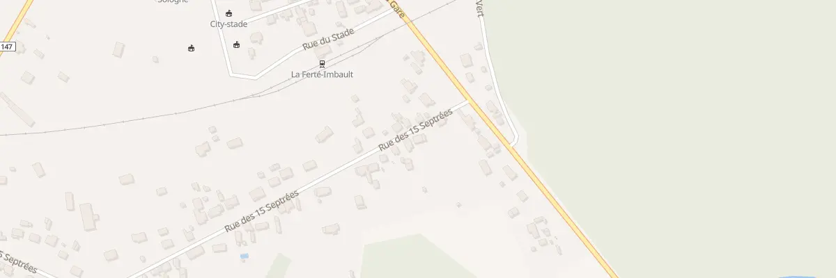 Plan du 68 Rue des Quinze Septrees à La Ferté-Imbault