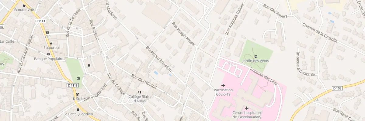 Plan du 11 Rue du Gen Paul Rollet à Castelnaudary